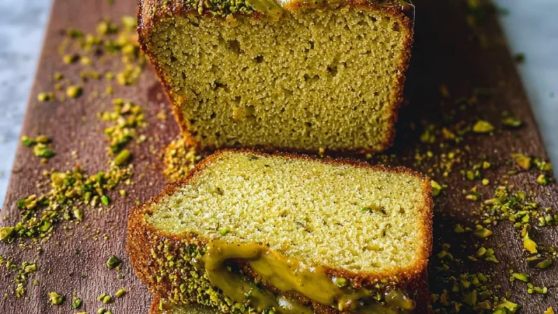 Cake à la pistache moelleux