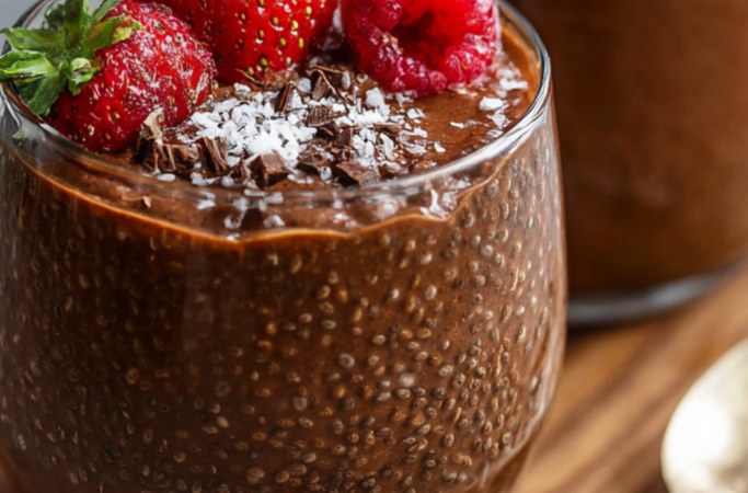 🍫 Mousse au chocolat aux graines de chia, facile & saine