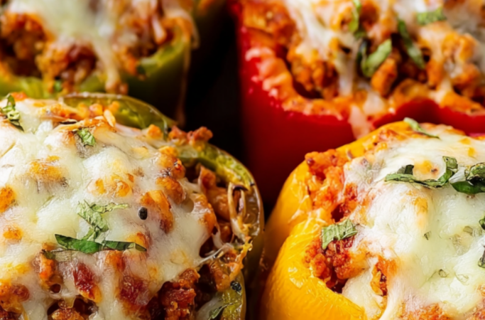 🌶️ Poivrons farcis à la dinde (recette protéinée)