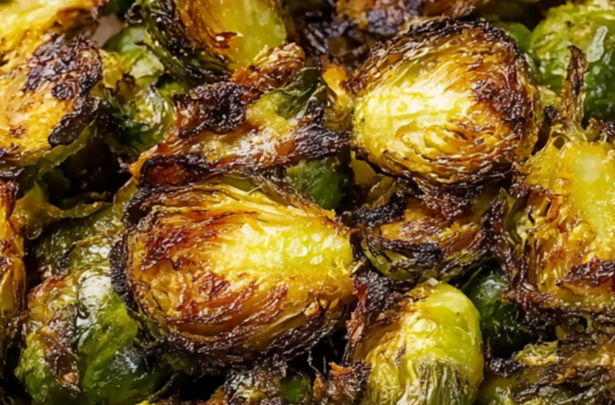 🥬 Choux de Bruxelles croustillants à l’air fryer