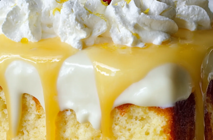🍰 Gâteau Tres Leches au Citron