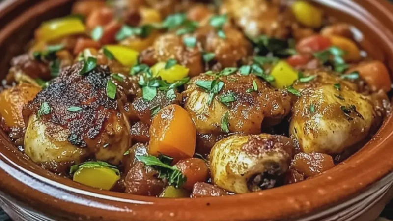 Tajine poulet épices – Recette facile et savoureuse