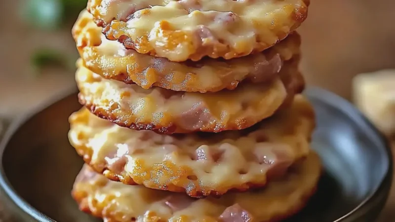 Cookies salés jambon fromage – Recette facile et rapide
