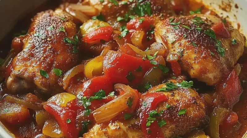 Poulet basquaise – Recette simple et savoureuse