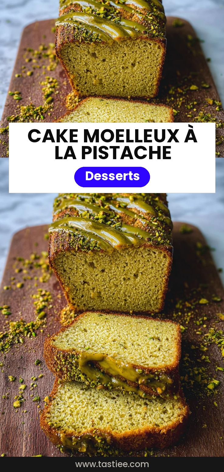 Cake à la pistache moelleux