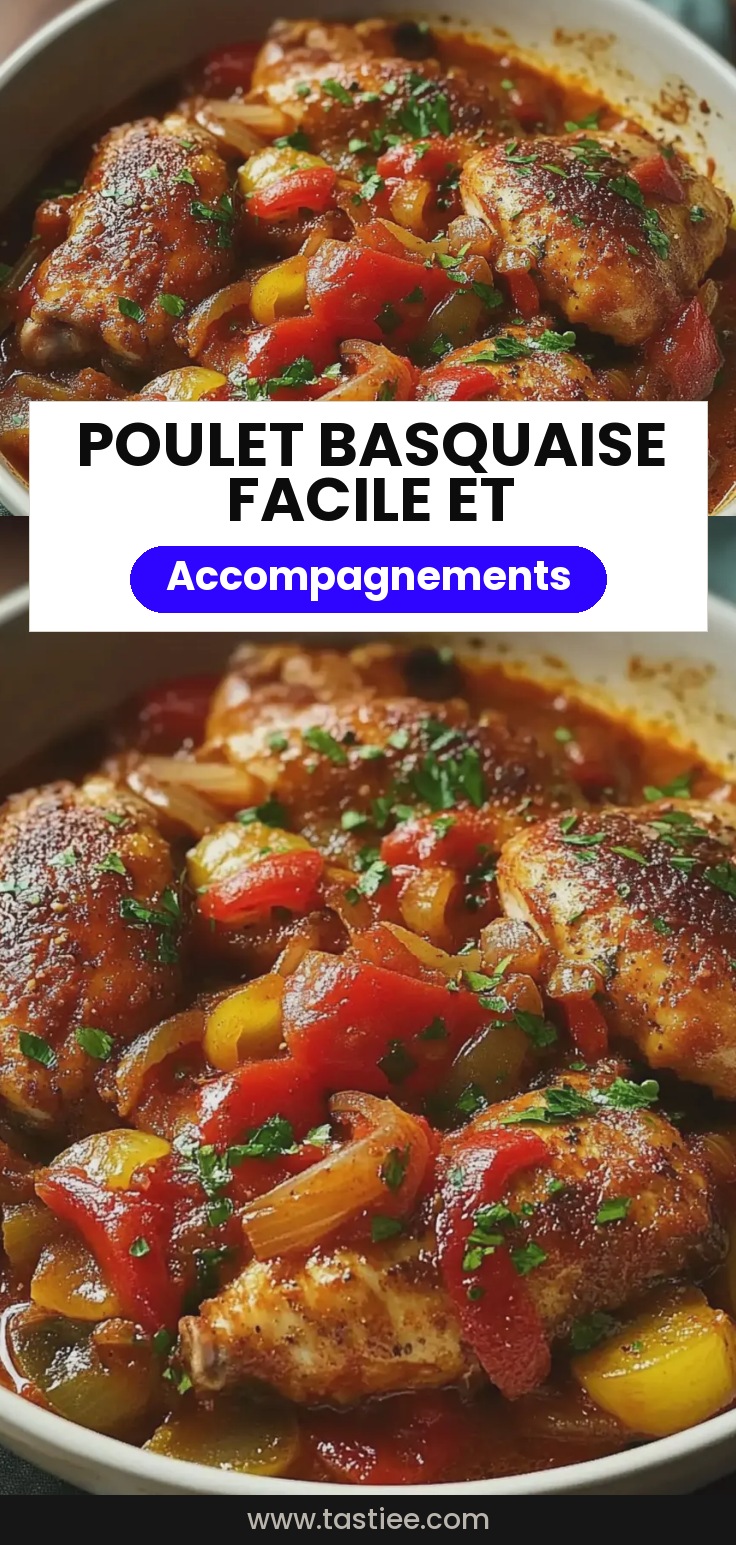 Poulet basquaise – Recette simple et savoureuse