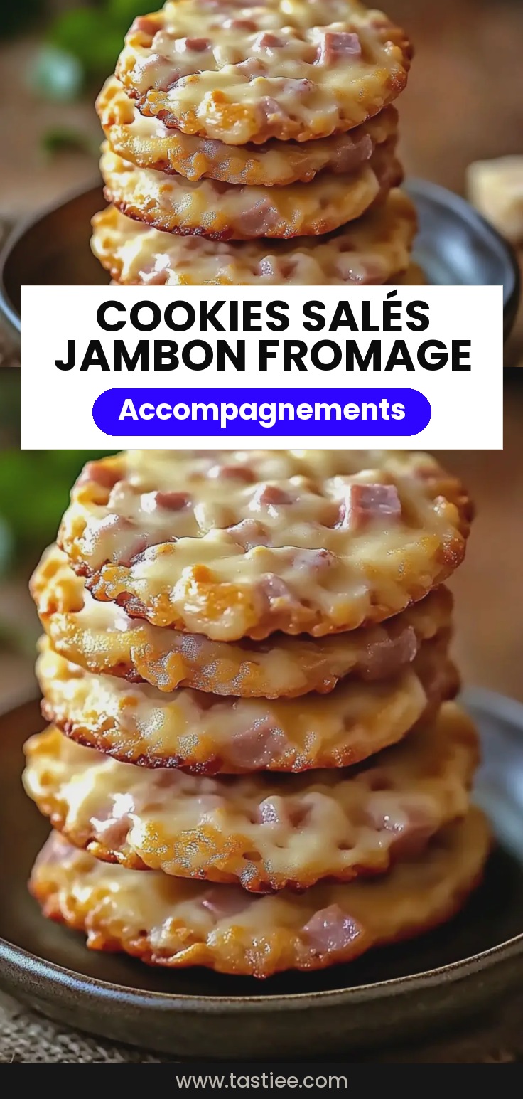 Cookies salés jambon fromage – Recette facile et rapide