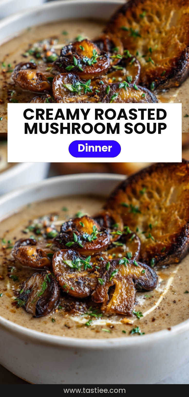 🍄 Velouté crémeux de champignons rôtis
