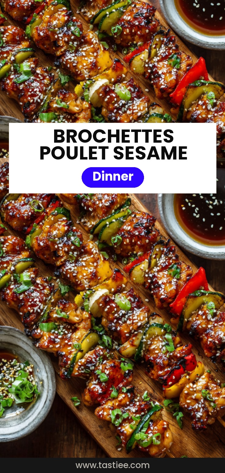 🍢 Brochettes de poulet au sésame