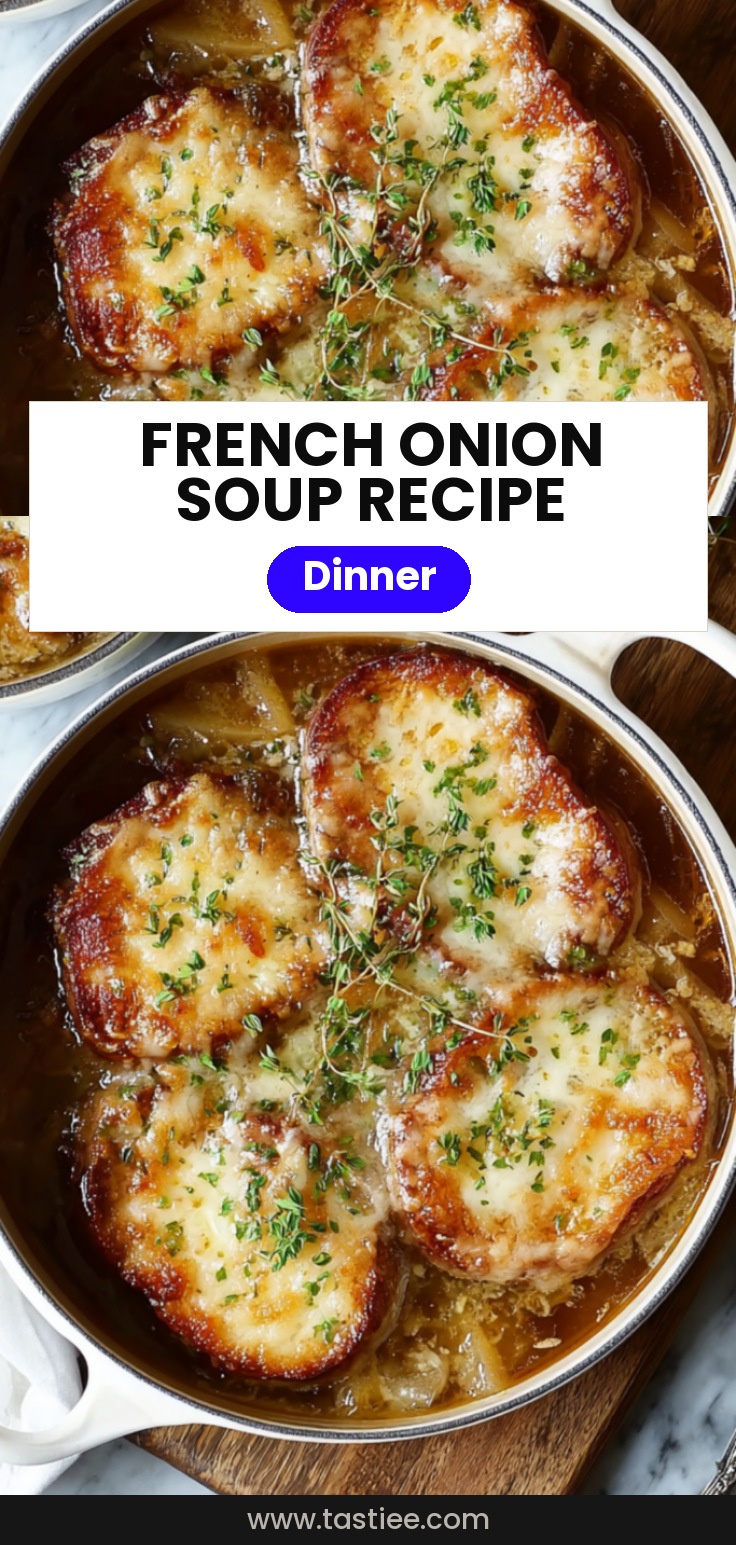 🧅 Soupe à l’oignon française, ultra réconfortante
