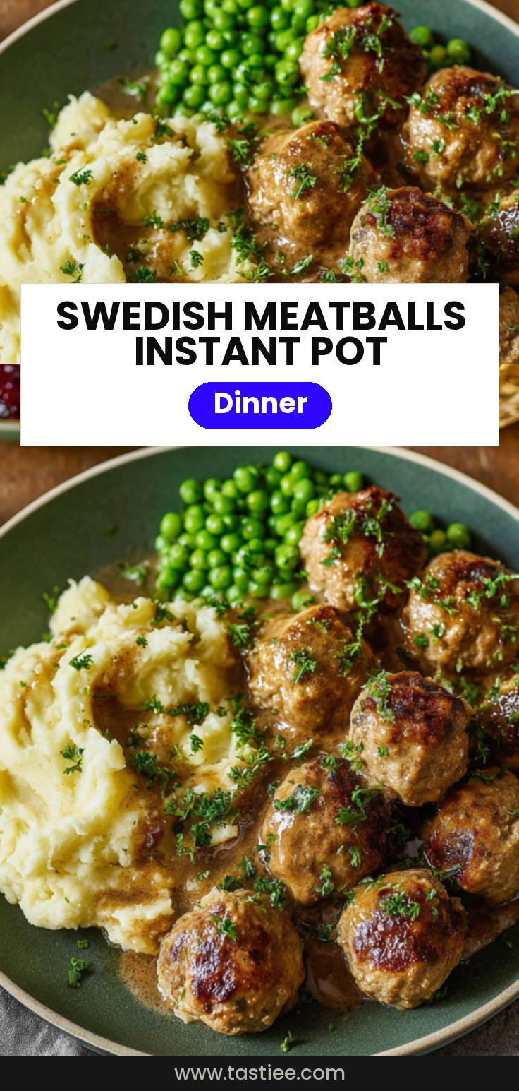 🥘 Boulettes de viande suédoises à l’Instant Pot
