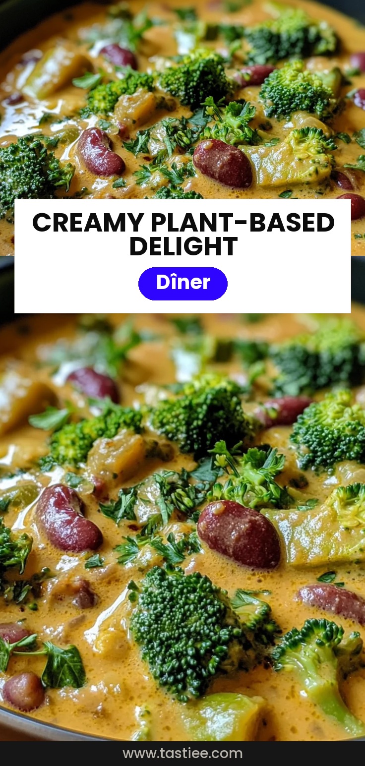 Plat végétal crémeux et gourmand