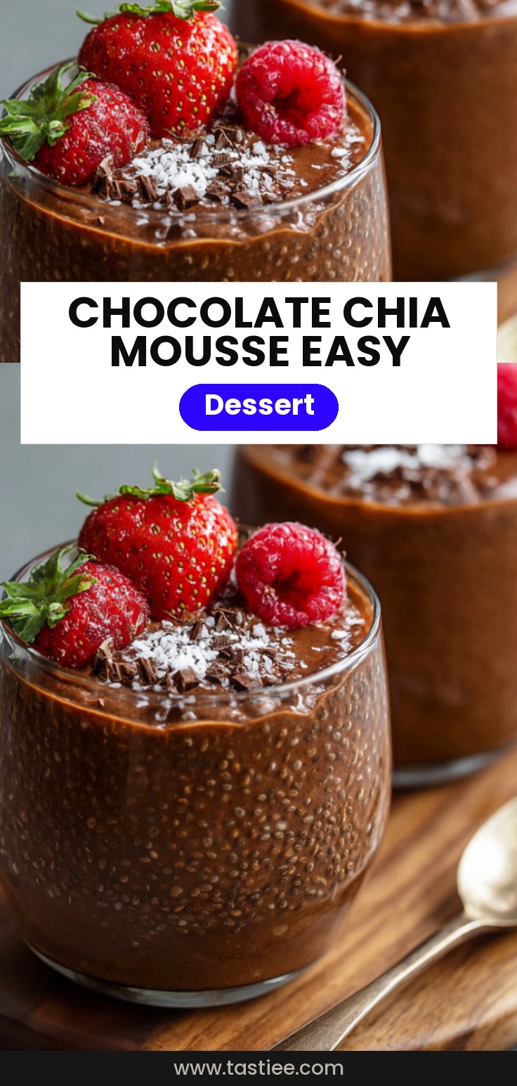 🍫 Mousse au chocolat aux graines de chia, facile & saine