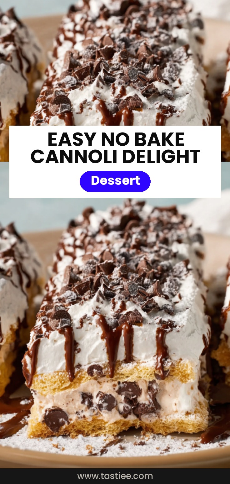 🍫✨ Délice Cannoli Sans Cuisson ✨
