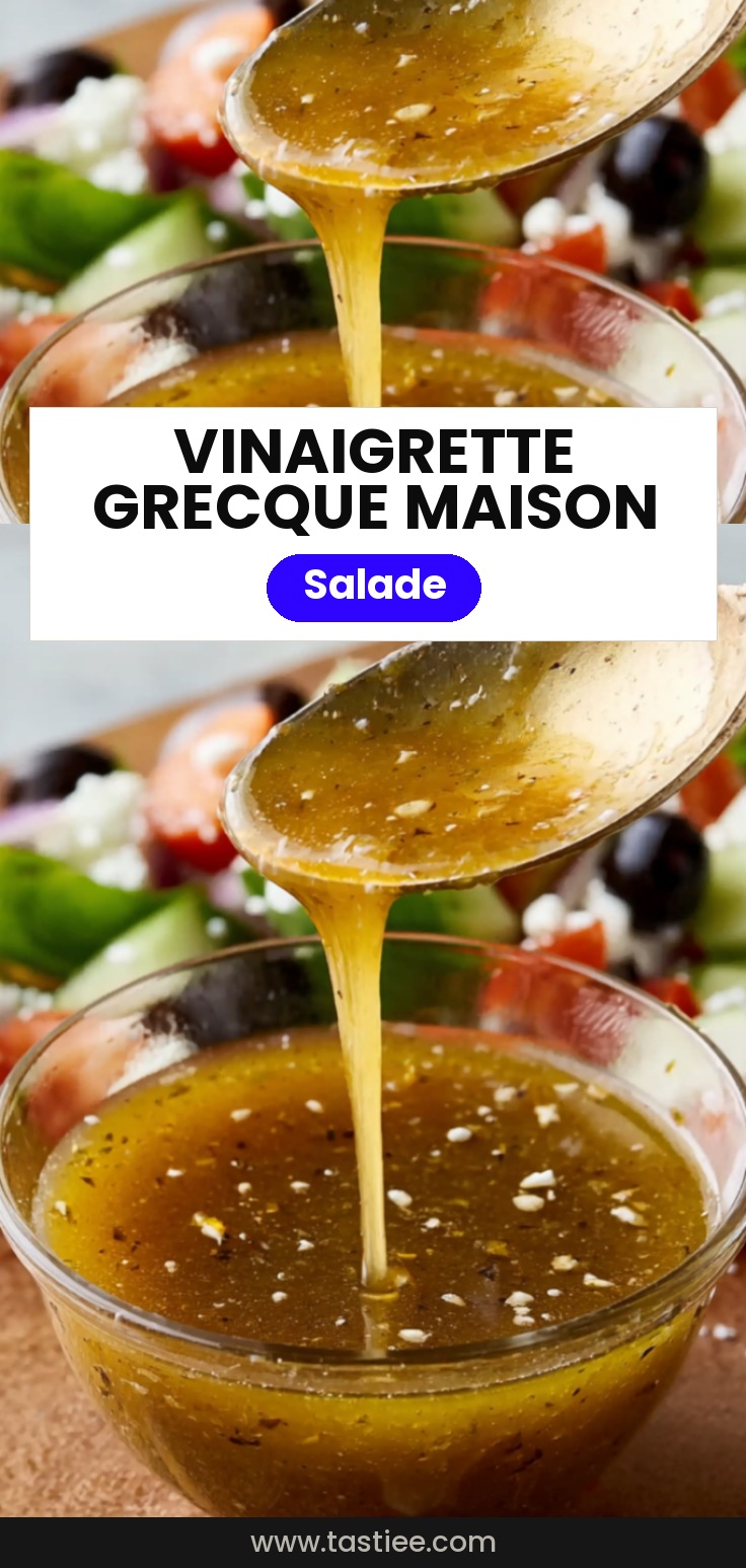 🥗 Vinaigrette grecque maison, fraîche