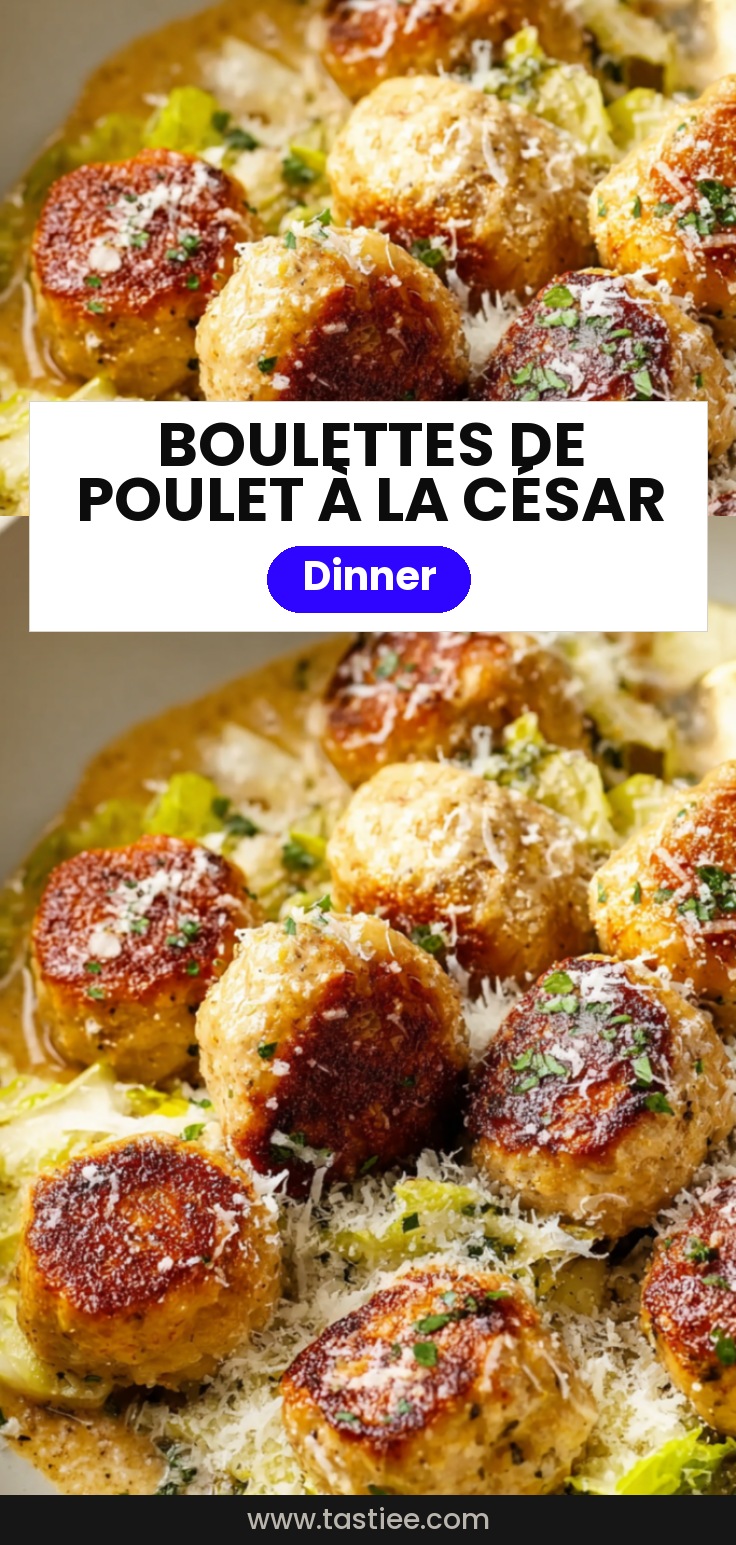 🍋 Boulettes de poulet façon sauce César