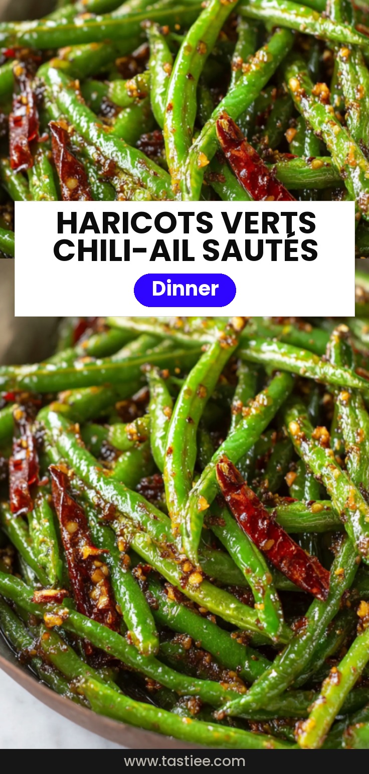 🌶️ Haricots verts sautés chili-ail