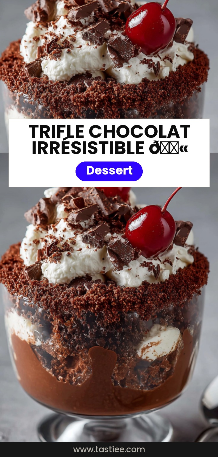 Trifle chocolat ultra gourmand 🍫