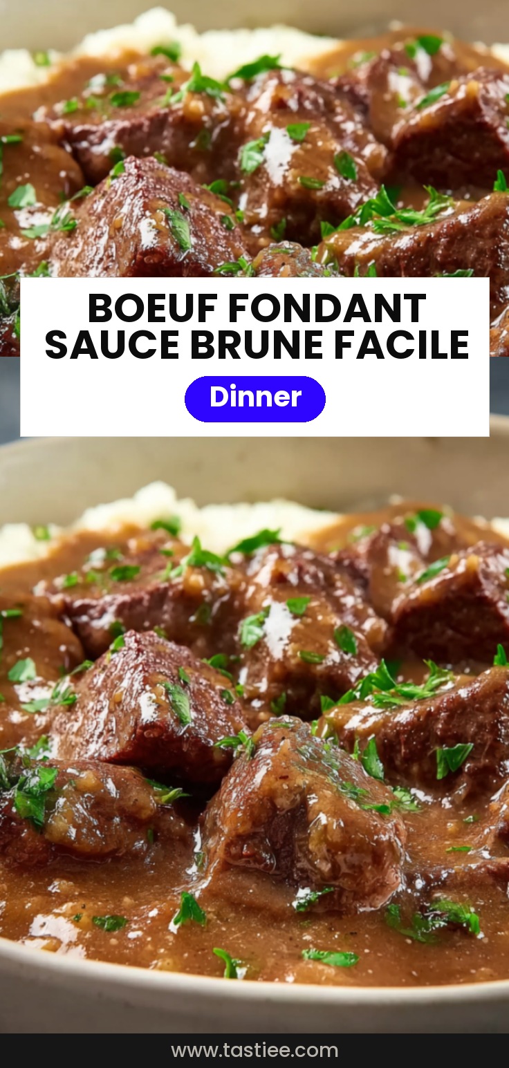 🥩 Bœuf fondant à la sauce brune