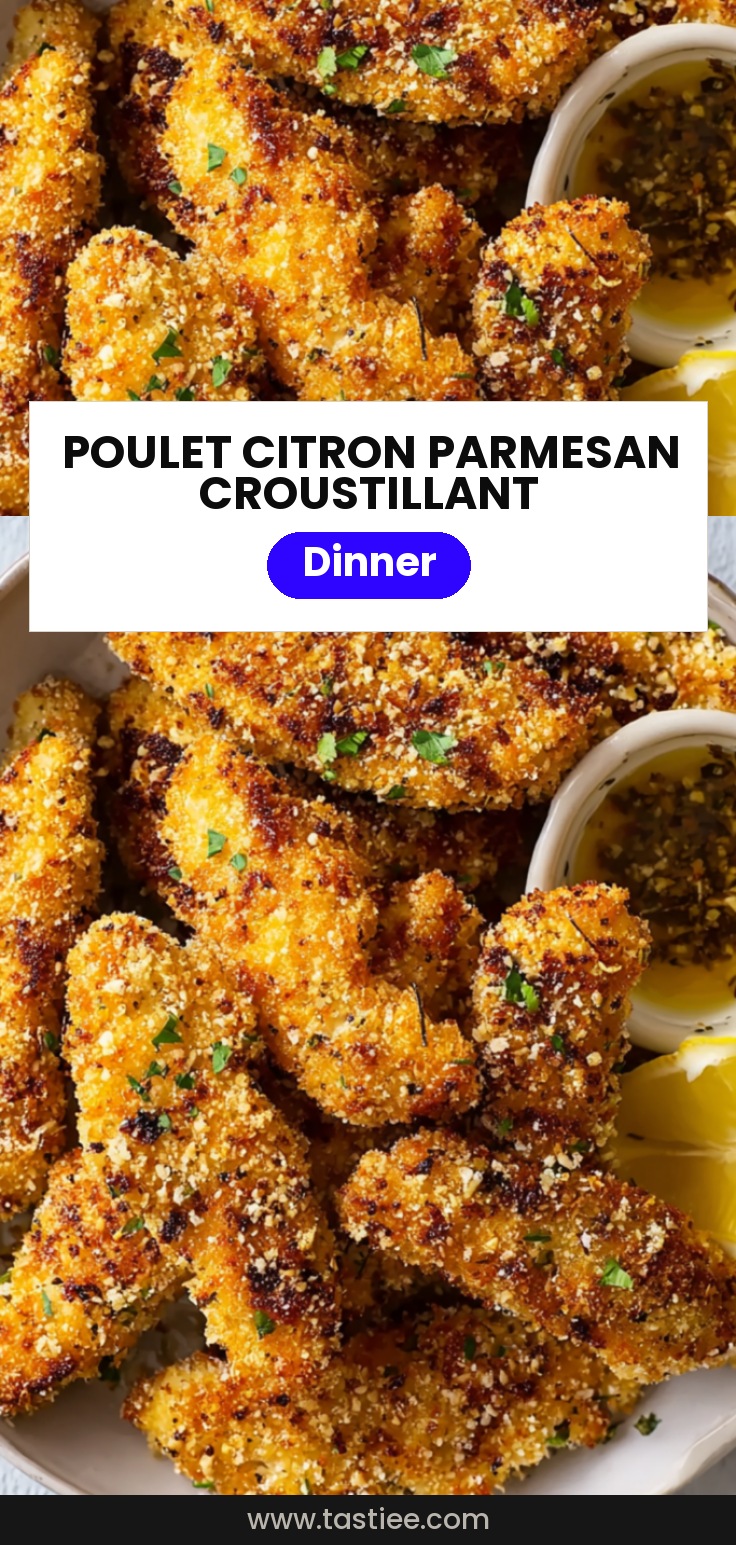 🍋 Filets de poulet croustillants citron & parmesan