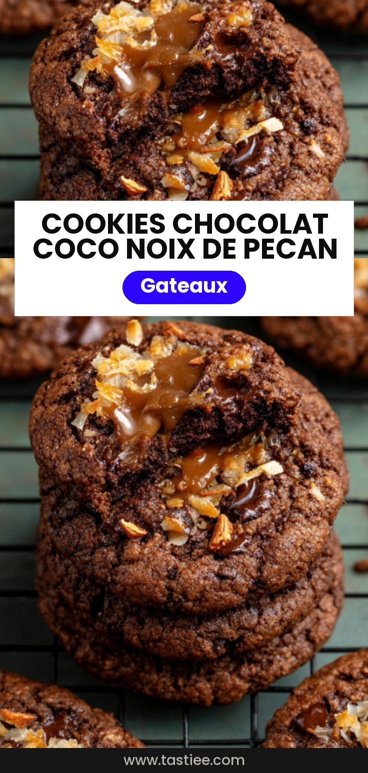 🍪 Cookies Chocolat Allemand (coco, noix de pécan )