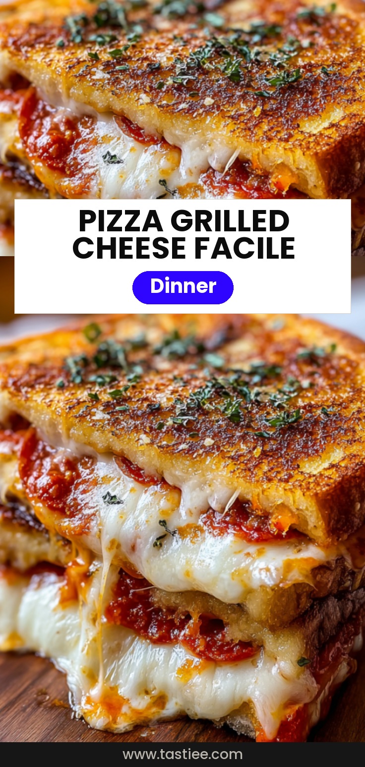 🧀 Pizza Grilled Cheese (Sandwich Pizza Fromage)