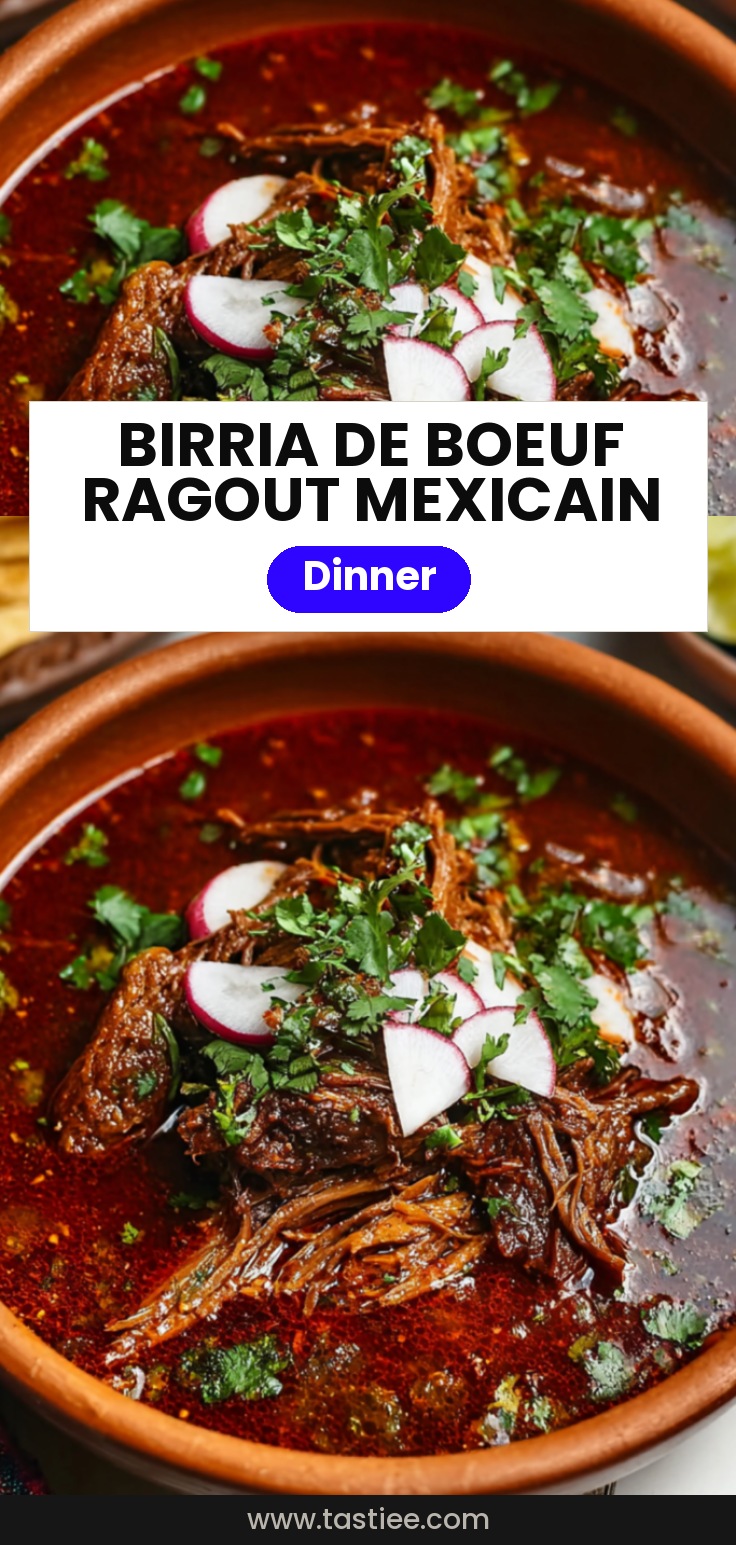 🌮 Birria de Bœuf (ragoût mexicain ultra fondant)