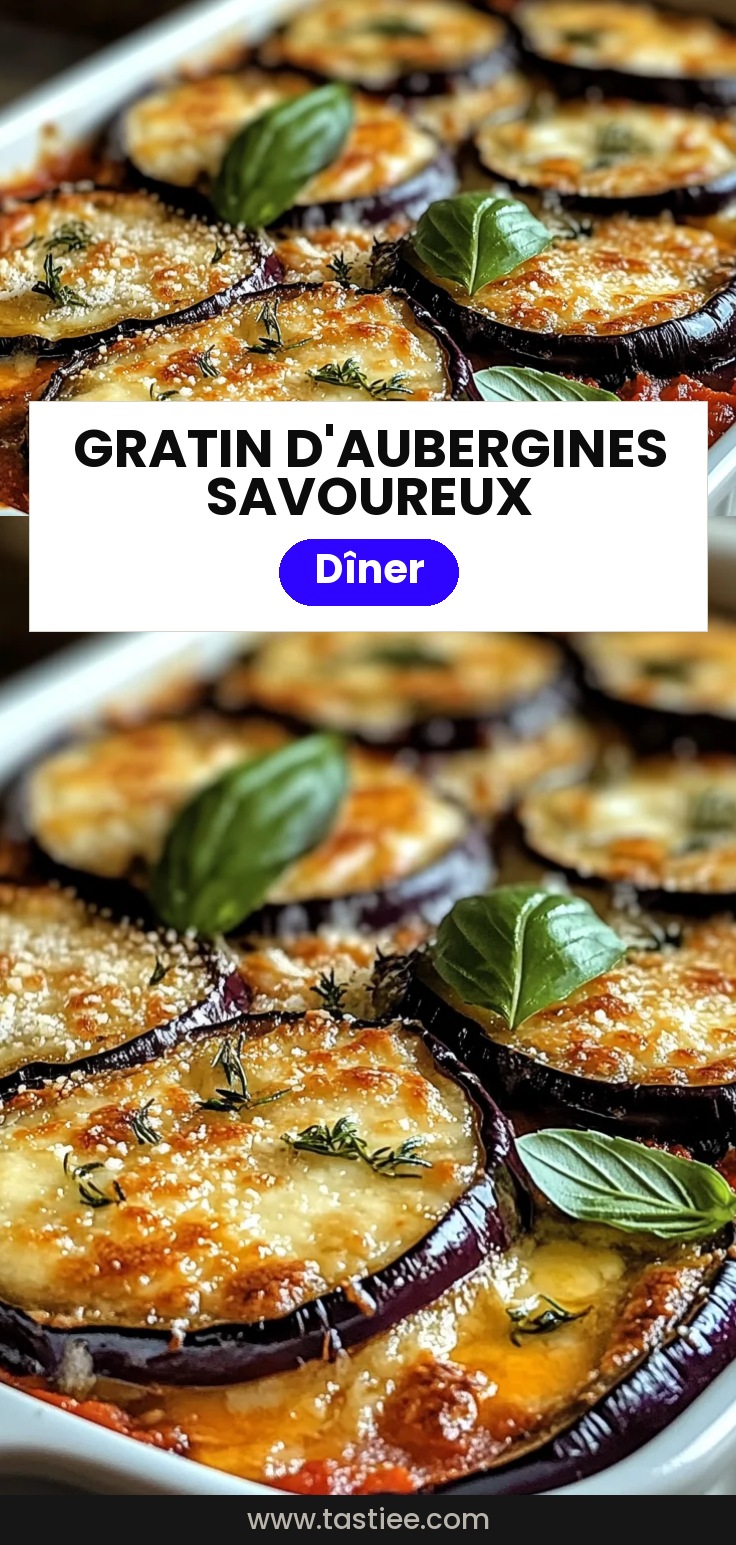 Gratin d’aubergines savoureux