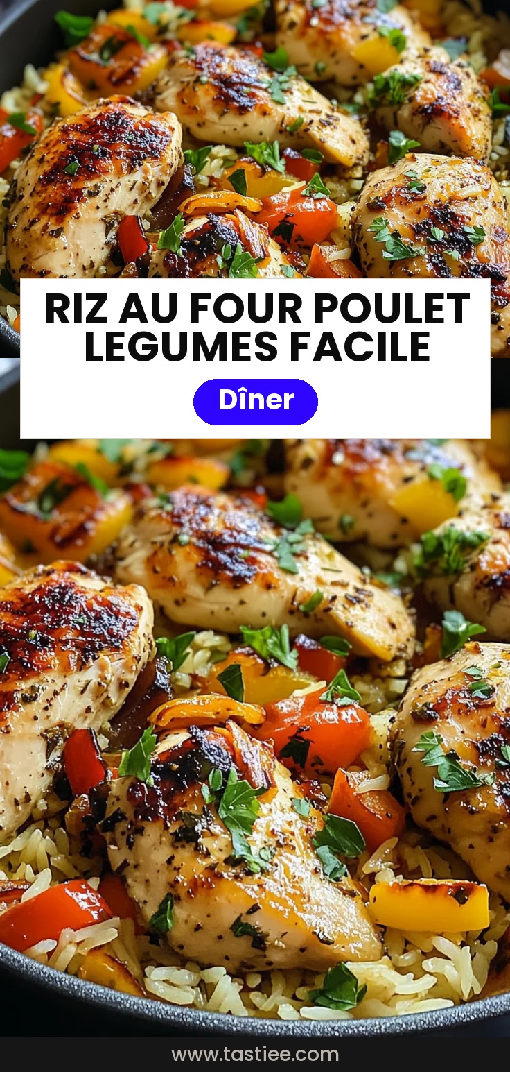 Riz au four poulet légumes