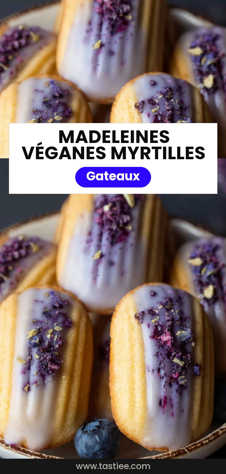 Madeleines Véganes Myrtilles & Lavande