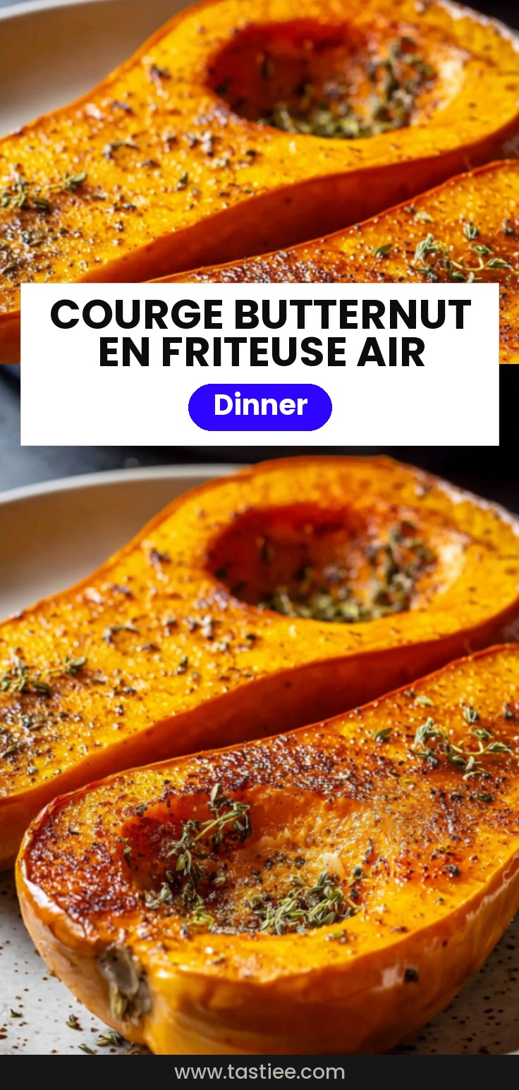 Courge butternut rôtie à la friteuse à air