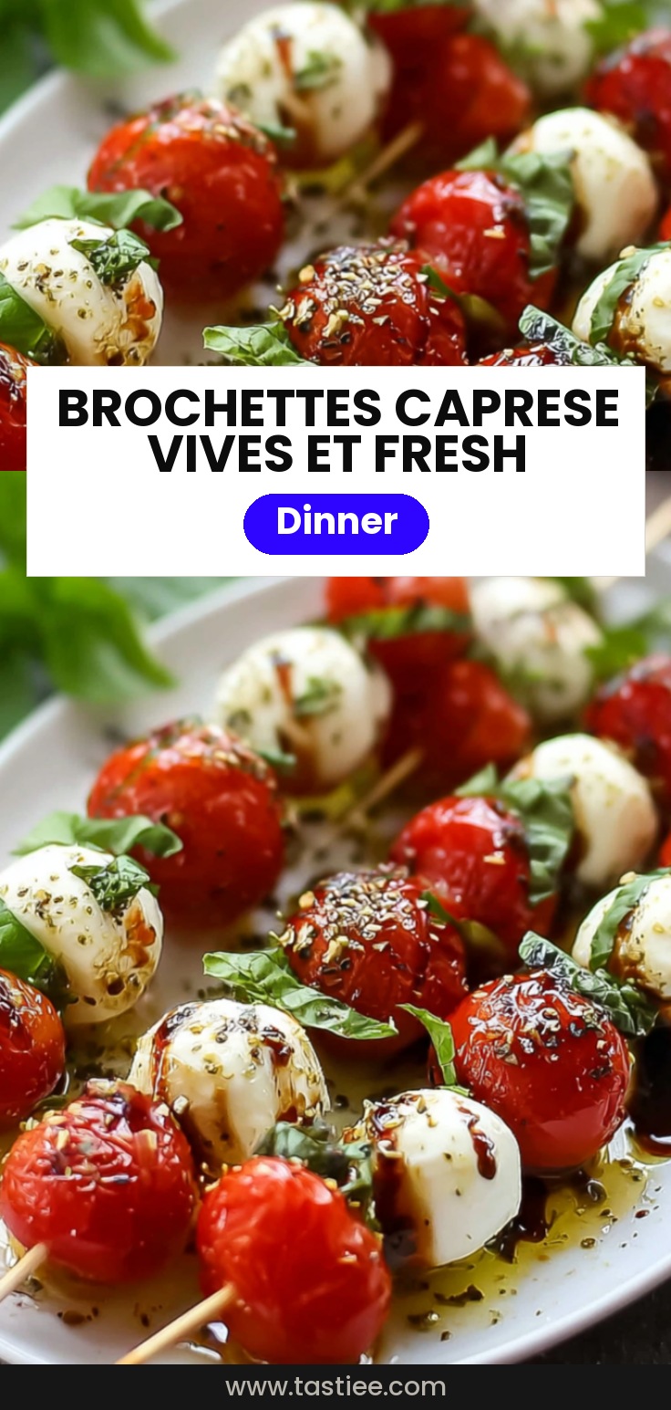 Brochettes Caprese fraîches et colorées 🍅🧀