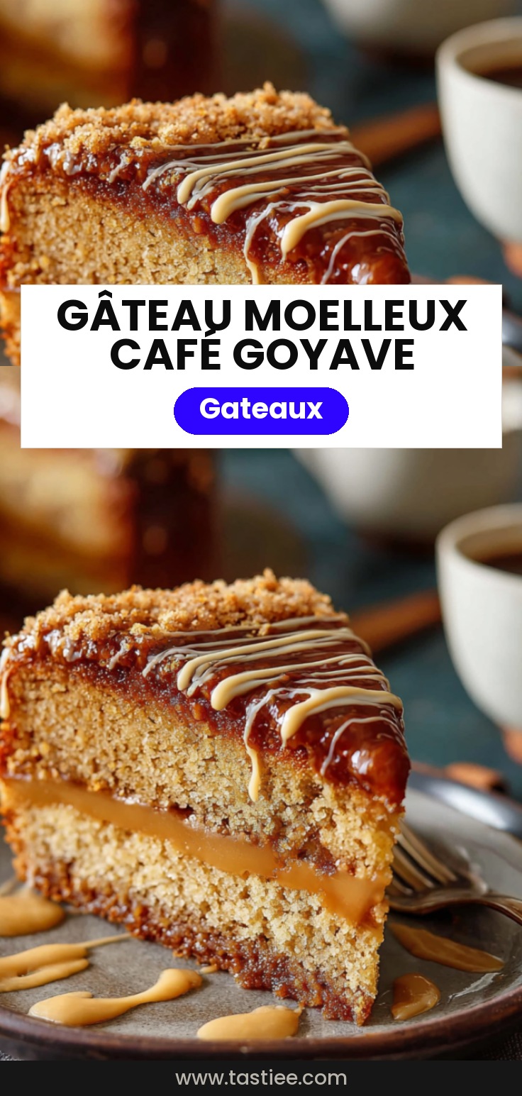 Gâteau moelleux café & goyave
